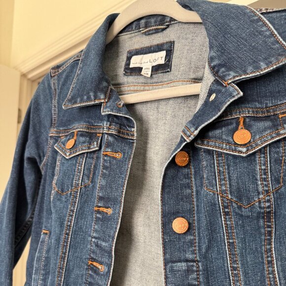 LOFT Classic Denim Jacket - XS - Picture 1 of 3